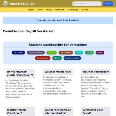 Screenshot verstärker24.de