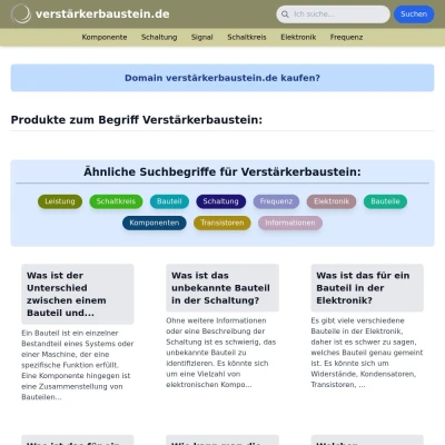 Screenshot verstärkerbaustein.de