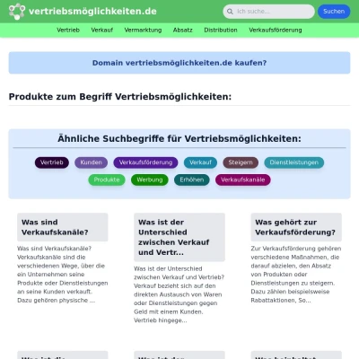 Screenshot vertriebsmöglichkeiten.de