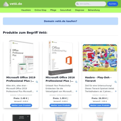 Screenshot vetö.de