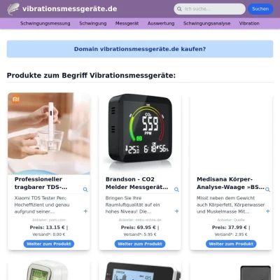 Screenshot vibrationsmessgeräte.de