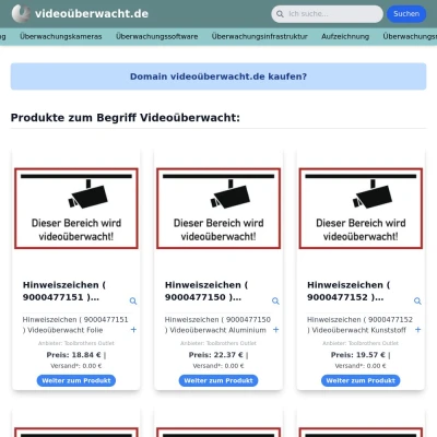Screenshot videoüberwacht.de