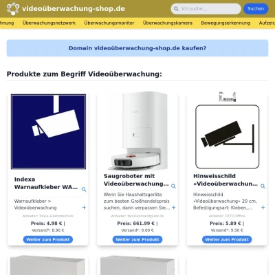 Screenshot videoüberwachung-shop.de