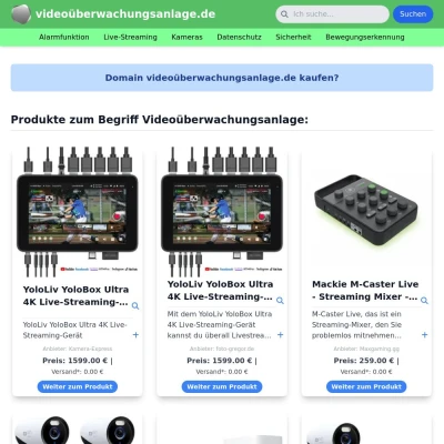 Screenshot videoüberwachungsanlage.de