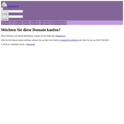 Screenshot viehmärkte.de