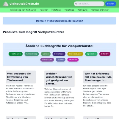 Screenshot viehputzbürste.de