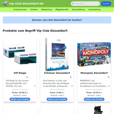Screenshot vip-club-düsseldorf.de