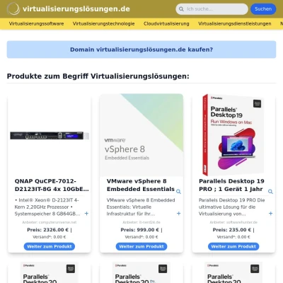 Screenshot virtualisierungslösungen.de