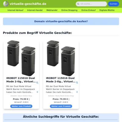 Screenshot virtuelle-geschäfte.de