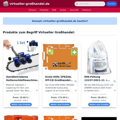 Screenshot virtueller-großhandel.de