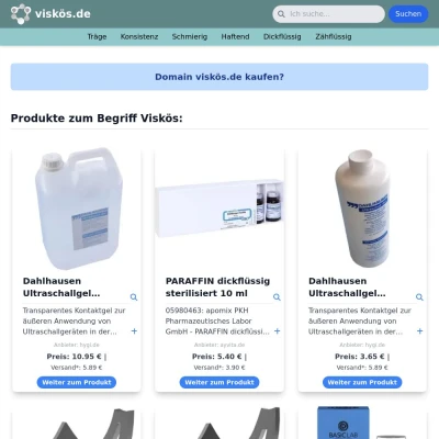 Screenshot viskös.de