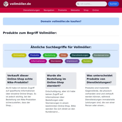 Screenshot vollmöller.de