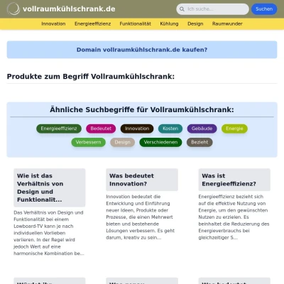 Screenshot vollraumkühlschrank.de