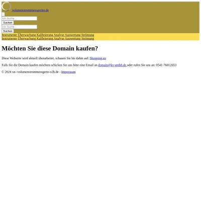 Screenshot volumenstrommessgeräte.de