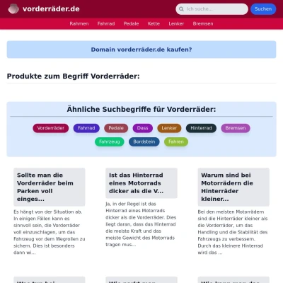 Screenshot vorderräder.de