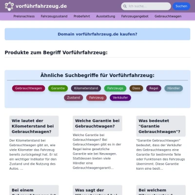 Screenshot vorführfahrzeug.de