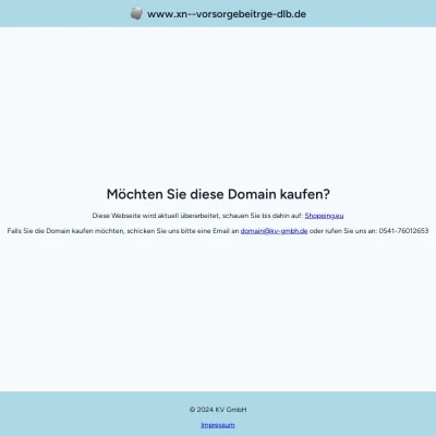 Screenshot vorsorgebeiträge.de