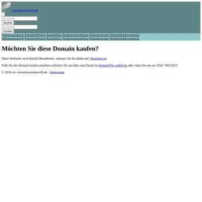 Screenshot vorwärmsysteme.de