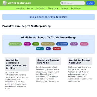 Screenshot waffenprüfung.de