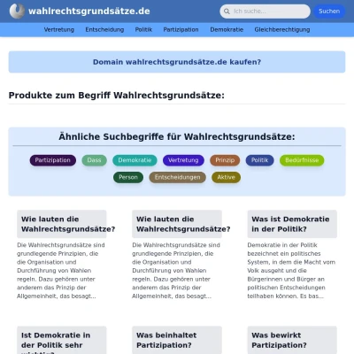 Screenshot wahlrechtsgrundsätze.de