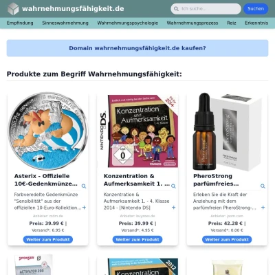 Screenshot wahrnehmungsfähigkeit.de