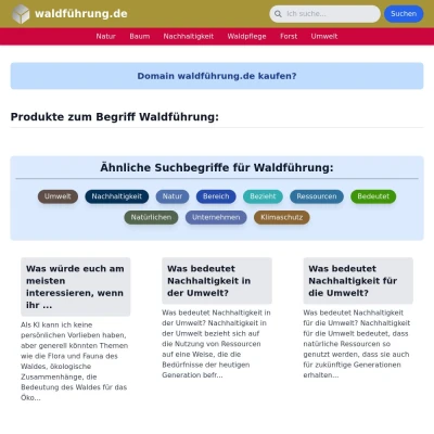 Screenshot waldführung.de