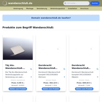 Screenshot wandanschluß.de