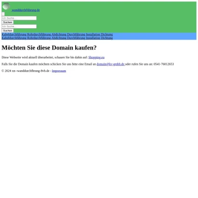 Screenshot wanddurchführung.de