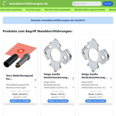 Screenshot wanddurchführungen.de