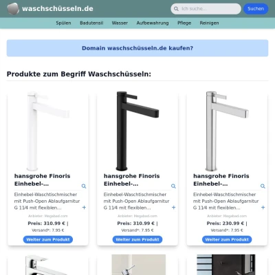 Screenshot waschschüsseln.de