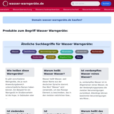 Screenshot wasser-warngeräte.de