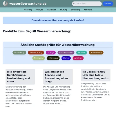 Screenshot wasserüberwachung.de