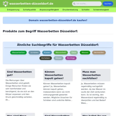 Screenshot wasserbetten-düsseldorf.de