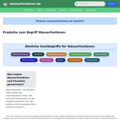 Screenshot wasserfontänen.de