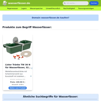 Screenshot wasserfässer.de