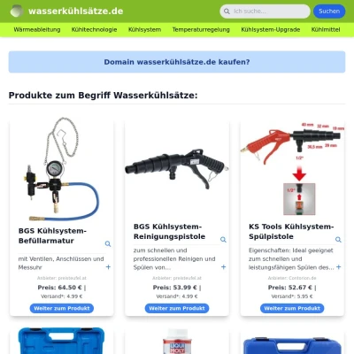 Screenshot wasserkühlsätze.de