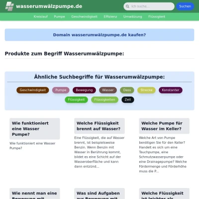 Screenshot wasserumwälzpumpe.de