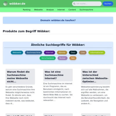 Screenshot wöbker.de