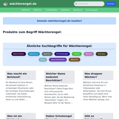 Screenshot wächterengel.de