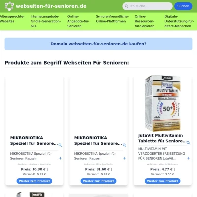 Screenshot webseiten-für-senioren.de