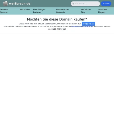 Screenshot weißbraun.de