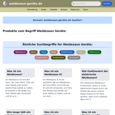 Screenshot weidezaun-geräte.de