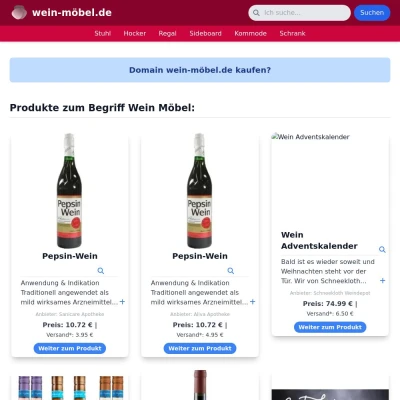 Screenshot wein-möbel.de