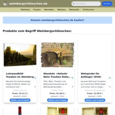 Screenshot weinbergschlösschen.de