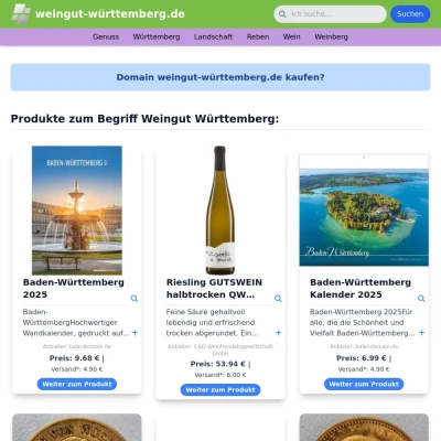 Screenshot weingut-württemberg.de