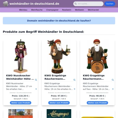 Screenshot weinhändler-in-deutschland.de