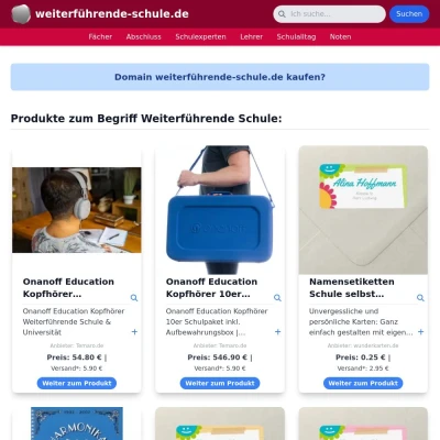 Screenshot weiterführende-schule.de