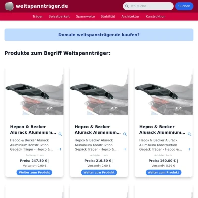 Screenshot weitspannträger.de