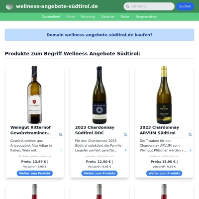 Screenshot wellness-angebote-südtirol.de