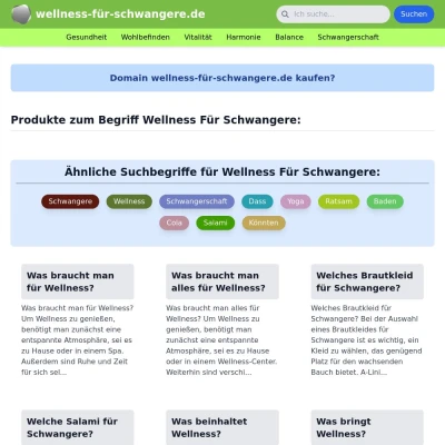 Screenshot wellness-für-schwangere.de